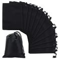 thumbnail image 4 of 12 Pcs Polyester Drawstring Bags Black Nylon Bags Drawstring Storage Bags with Toggle Gift Bags Jewelry Pouches, 4 of 9