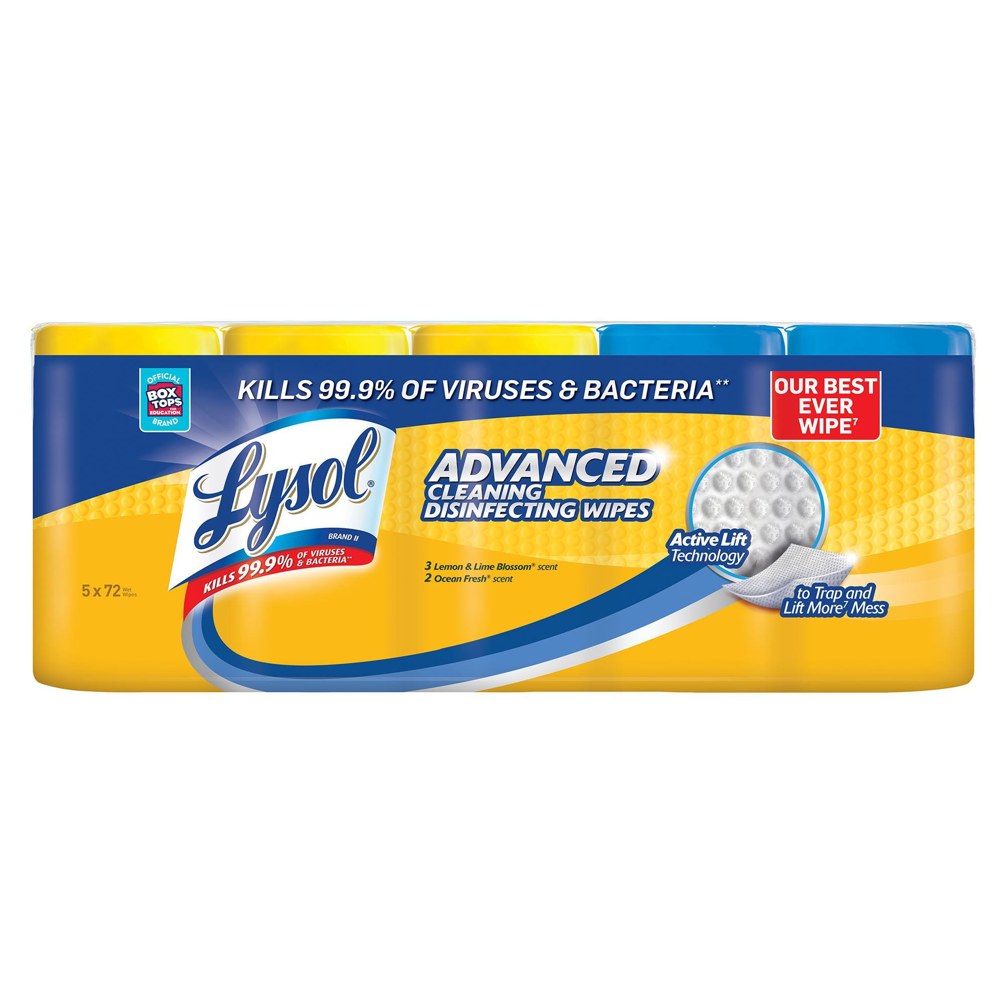 Product Of Lysol Advanced Cleaning Disinfecting Wipes Variety Pack 5 Pk