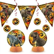 Jurassic World 3 Decorating Kit (7 Pack) - Party Supplies Decorations Favors