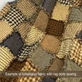 thumbnail image 4 of 40+ Brown and Black Plaid Homespun 6"x6" Precut Quilt Squares Charm Pack by JCS Fabric, 4 of 6