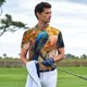 thumbnail image 3 of Fotbe Bluebird Blossom Elegance Camiseta Polo de Golf para Hombre con Estampado – Camisa Deportiva Transpirable con Cuello Abotonado-X-Large, 3 of 6