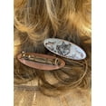 thumbnail image 4 of FRONT LINE JEWELRY Women’s Artisan Handcrafted Wolf Hair Clips - Copper Hair Barrettes with Silver Backing. No Slip Grip Wolf Hair Accessories(Wolves), 4 of 5