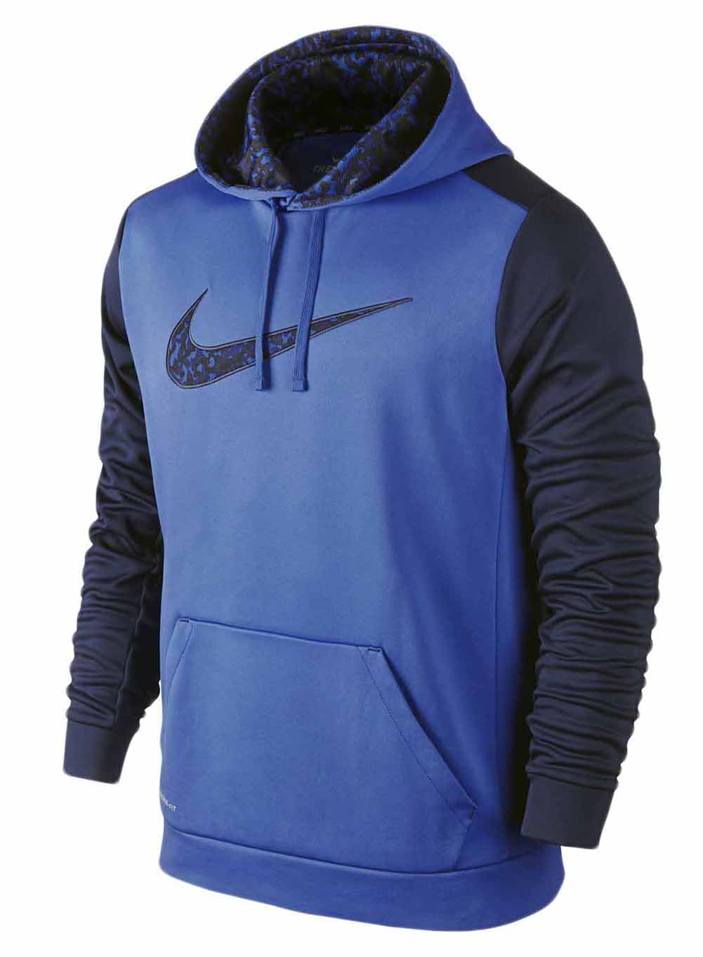 Nike Mens KO Wetland Logo Pullover Hoodie Cargo Blue/Black - Walmart.com