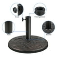 thumbnail image 2 of COBANA23lb Patio Market Umbrella Base, Heavy Duty Round Outdoor Stand, Resin Holder for Garden Beach Deck, Bronze, 2 of 6