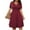 B160 Wine plus size summer dresses clearance under $5, variant on Summer Dresses for Women under $10! Xqxayjr Plus Size Casual Dresses for Women High Waist Wrap V Neck Dresses Short Sleeve A-line Swing Flowy Church Work acation Beach Dresses