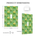thumbnail image 3 of Daiia Cartoon Frog And Lotus Leaf Pattern Decorator Wall Plate Child Safe Outlet Cover, Switch and Outlet Covers,Size 1-Gang 5.0" x3.0" , Polycarbonate Thermoplastic-Style T, 3 of 6
