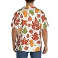 thumbnail image 5 of Disketp Men's Hawaiian Acorns and Autumn Leaves Print Shirts Button Down Holiday Beach Shirts-4X-Large, 5 of 7
