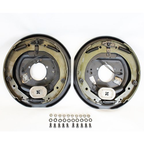 Pair of 12" Electric Trailer Brake Assemblies with hardware (one left