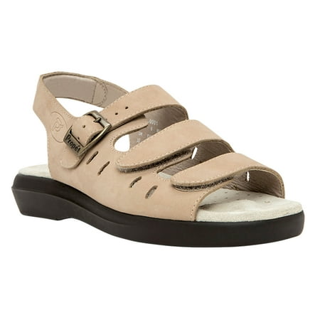 

Women s Propet BREEZE Strap Sandals TAUPE 10.5 (4E)