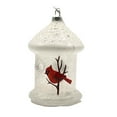thumbnail image 3 of Kurt Adler White Birdhouse w/ Cardinals Holiday Ornament Set (2 Pack), 3 of 6