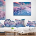 thumbnail image 4 of Designart Fantastic Sunrise over the Carpathians - Landscape Printed Throw Pillow - 12x20, 4 of 5