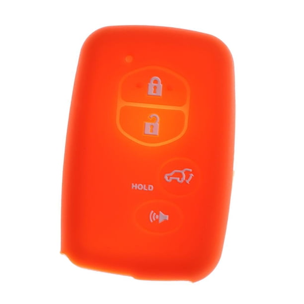 Cubierta de Llave Remoto de 4 Protección para Coche naranja Sharpla Caja dominante del coche del silicón