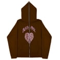 thumbnail image 3 of 2023 Sudaderas con corazones rojos oscuros europeos y americanos para hombres y mujeres sudaderas con capucha parejas góticas Harajuku sudaderas con cremallera larga de gran tamaño, 3 of 5