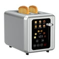 thumbnail image 1 of WHALL® 2 Slice Touchscreen Toaster - Stainless Steel Toaster with Wide Slot, 6 Shade Settings, Bagel Function, Removable Crumb Tray, 1 of 8