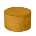 thumbnail image 3 of pitrice 45*25cm Round Bean Bag Cover Footstool Footrest Ottomans Cover Yellow, 3 of 9