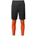 thumbnail image 5 of Men's Athletic Compression Base Under Layer Fitness Mesh Insert Tight Pant, 5 of 5