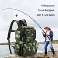 thumbnail image 1 of Lixada Fishing Tackle Bag Backpack Fishing Lures Bait Box Storage, 1 of 8