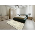 thumbnail image 5 of Ahgly Company Machine Washable Indoor Square Traditional Sage Green Area Rugs, 9' Square, 5 of 7