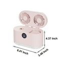 thumbnail image 3 of Bouanq Air Humidifiers with fan,Double Head Spray Air Fan,Mini Air-Conditioner,Night Lighting,Water Supply And Humidification,Intelligent Digital Display Air Cooler, Household Small Fan, 3 of 7
