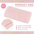 thumbnail image 4 of 4 yards Daisy Flower Print Fabric 59inch Wide Pink Polyester Tulle Lace Ribbon for Wedding Dress Skirt DIY Sewing Decorations Craft Supplies 0.2mm Thick, 4 of 6