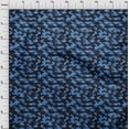 thumbnail image 4 of oneOone Cotton Poplin Twill Medium Blue Fabric Abstracts Sewing Material Print Fabric By The Yard 56 Inch Wide, 4 of 4