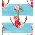thumbnail image 3 of Ambesonne Shabby Flora Duvet Cover Sets, Anchors and Roses, 2-Queen, Multicolor, 3 of 7