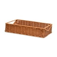 thumbnail image 5 of WeiLaiKeQi Fruit Basket Handmade Tabletop Woven Food Basket for Cupboard Shelves Spoons Brown S, 5 of 9