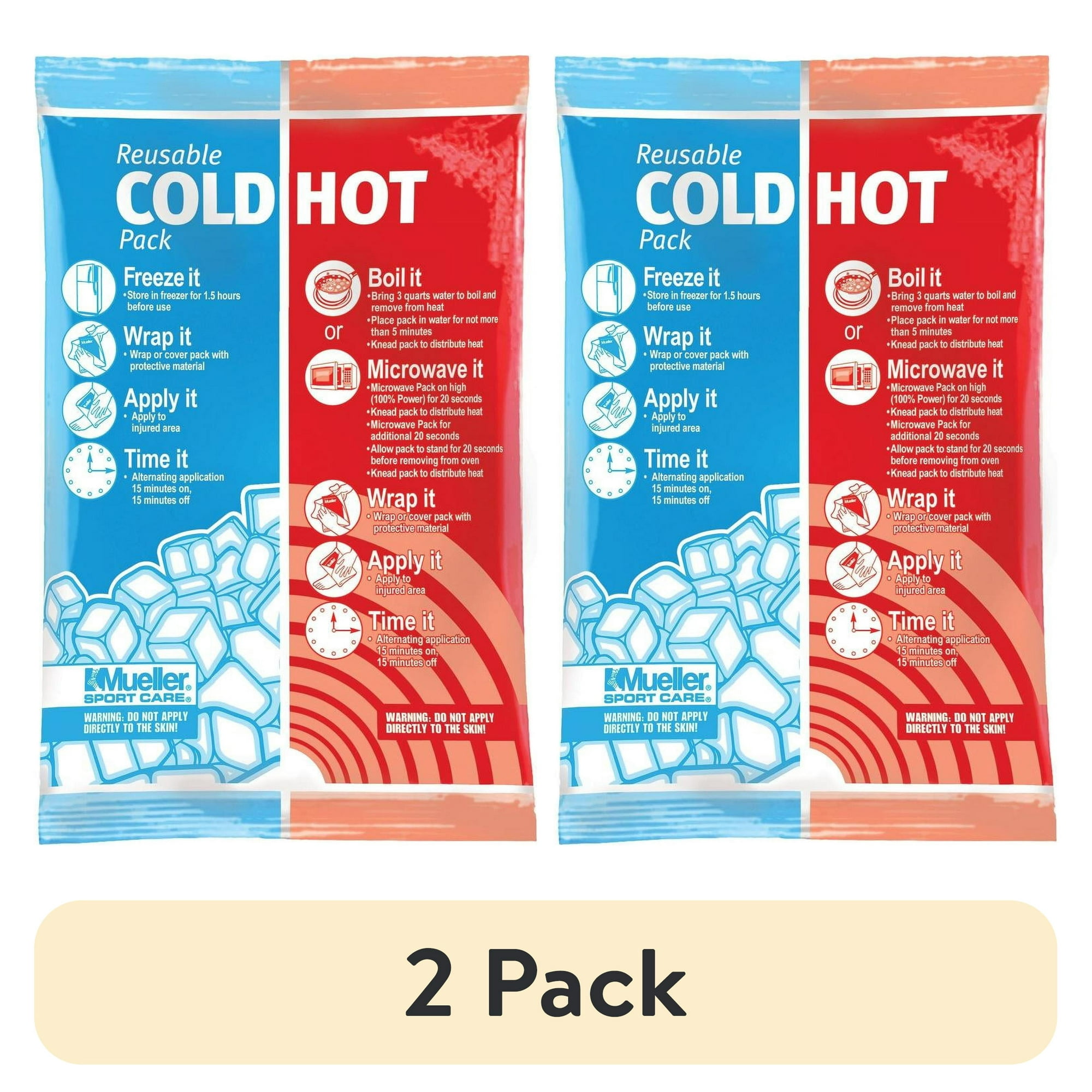 (2 pack) Mueller Reusable Cold/Hot Pack