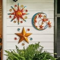 thumbnail image 4 of WAIU Metal Sun Moon Stars Wall Sculpture 3 Count, 4 of 7