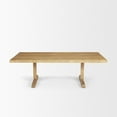 thumbnail image 4 of Viktor 55"L Light Brown Solid Wood Coffee Table, 4 of 6