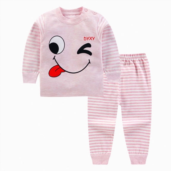 enyan Toddler Baby Boy Clothes 3 6 12 18 24 Months 2T 3T 4T 5T Girls Fall Winter Outfits Long Sleeve Pullover Dinosaur Sweatshirt Top and Pants 2PCS Outfits Set Girl Pajamas(Pink,2-3 Years)