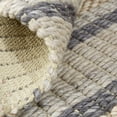 thumbnail image 5 of HomeRoots 511400 12 x 15 ft. Wool Hand Woven Stain Resistant Rectangle Area Rug, Ivory, Tan & Gray, 5 of 5