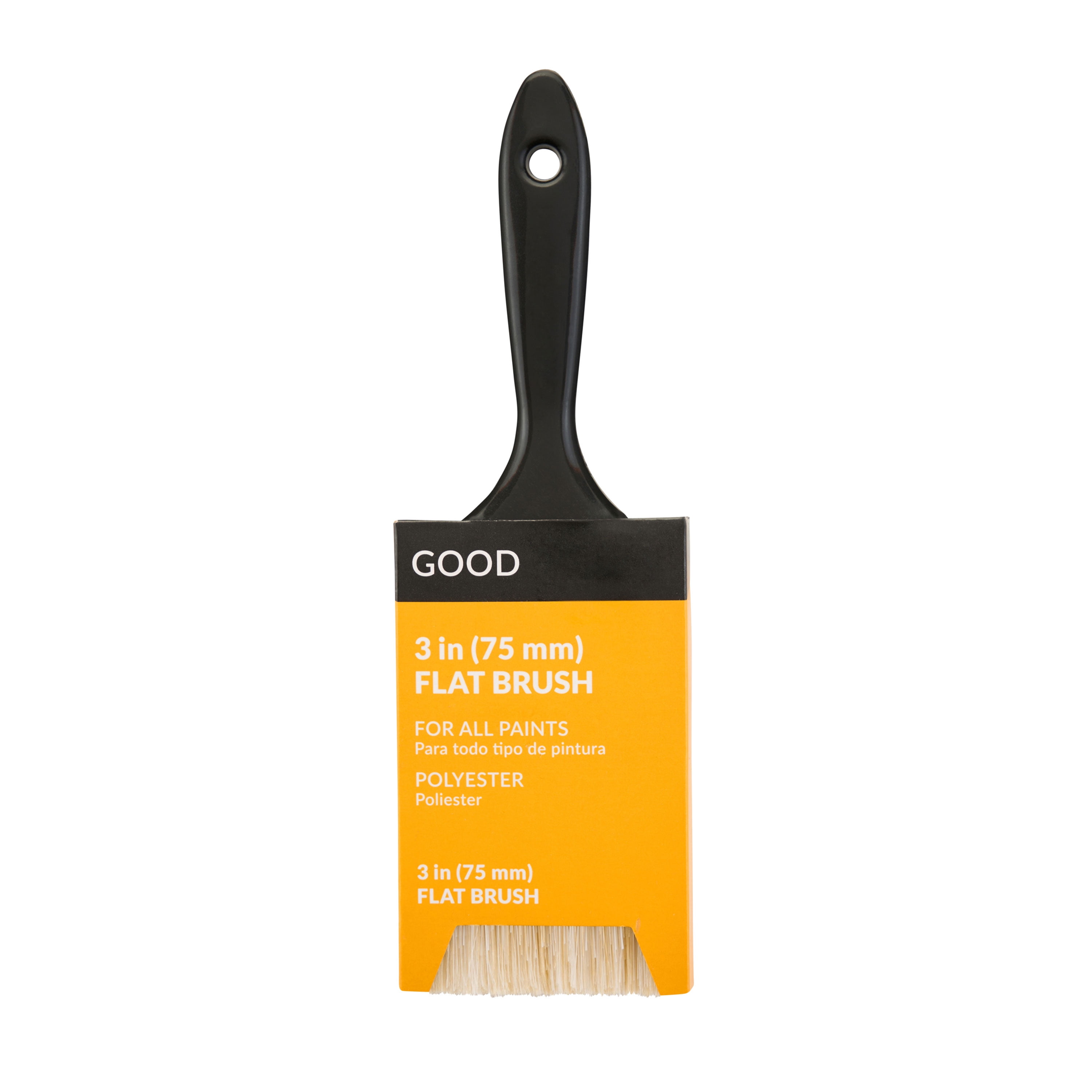 (3 pack) GOOD 3" Polyester Flat Brush