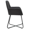 thumbnail image 2 of vidaXL Dining Chairs 2 pcs Black Fabric, 2 of 4
