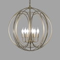thumbnail image 4 of Yosemite CB8367 Home Decor 6 Light Chandelier, Satin Brass, 4 of 8
