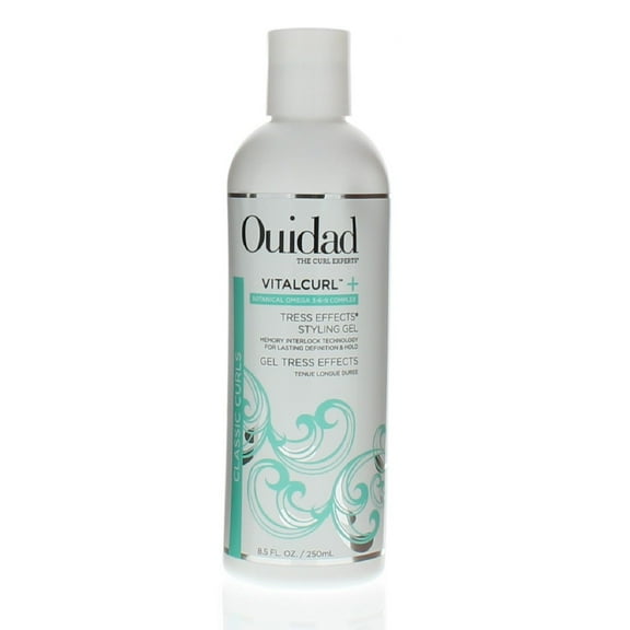 Ouidad VitalCurl  Tress Effects Styling Gel, Bouncy, Defined Curls, Long-Lasting Styles, 8.5 oz