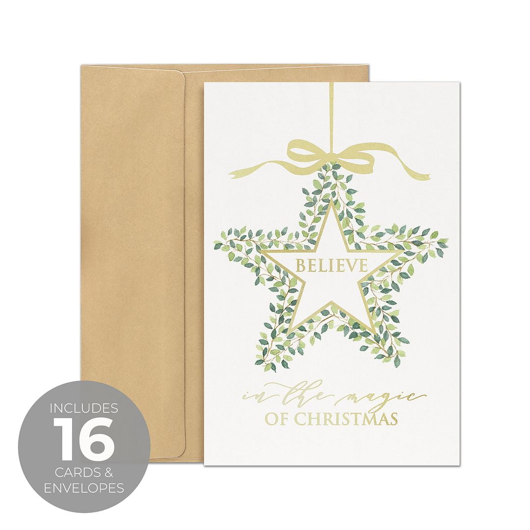 16 Pack Mini Christmas Greeting Cards & Envelopes, Cute Stweety Small Size 4x 3.5 Merry Christmas Greeting Cards Festival Color (Pack of 16)