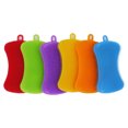 thumbnail image 2 of Silicone Sponges Dish Scrubber Kitchen Wash Heat-Resistant Non-Stick Cleaning Brush Random Color, 2 of 8