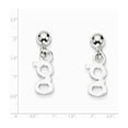 thumbnail image 2 of FB Jewels Sterling Silver Polished G Dangle Post Earrings, 2 of 2