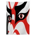 thumbnail image 3 of Ambesonne Kabuki Tablecloth Rectangular Table Cover, Japanese Drama Face, 60"x84", Black White Orange, 3 of 4