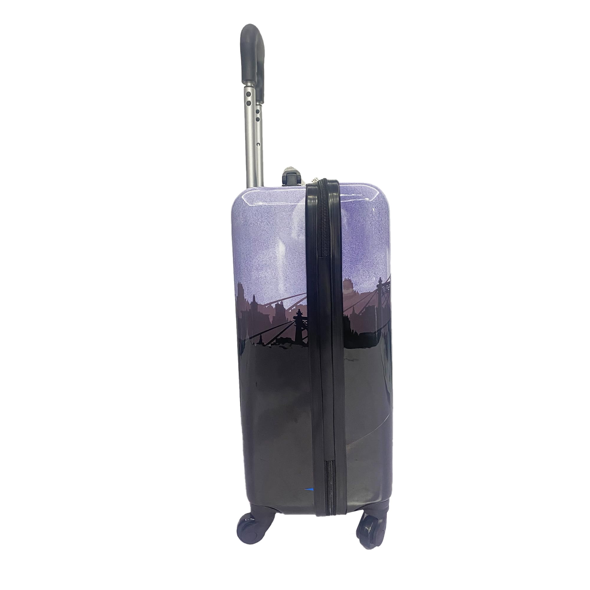 Fast Forward Batman Black Luggage 20 Inches Hardsided Tween Spinner Carry-On Travel Trolley Rolling Suitcase for Kids