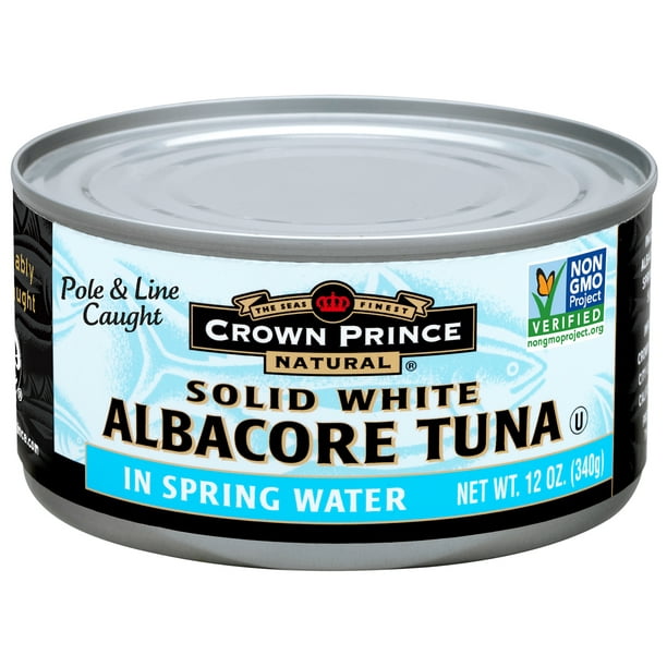 Crown Prince Natural Solid White Albacore Tuna In Spring Water, 12 oz
