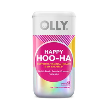 OLLY Happy Hoo-Ha, Women's Probiotic, Vaginal ,  Supplement, 25 Ct