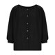 thumbnail image 2 of TaTaai Women's crew neck 3/4 sleeve top, solid color, linen cotton fabric, lantern sleeve, button detail, casual stylish, breathable comfortable, ideal for daily outings & brunch dates Gift, 2 of 7