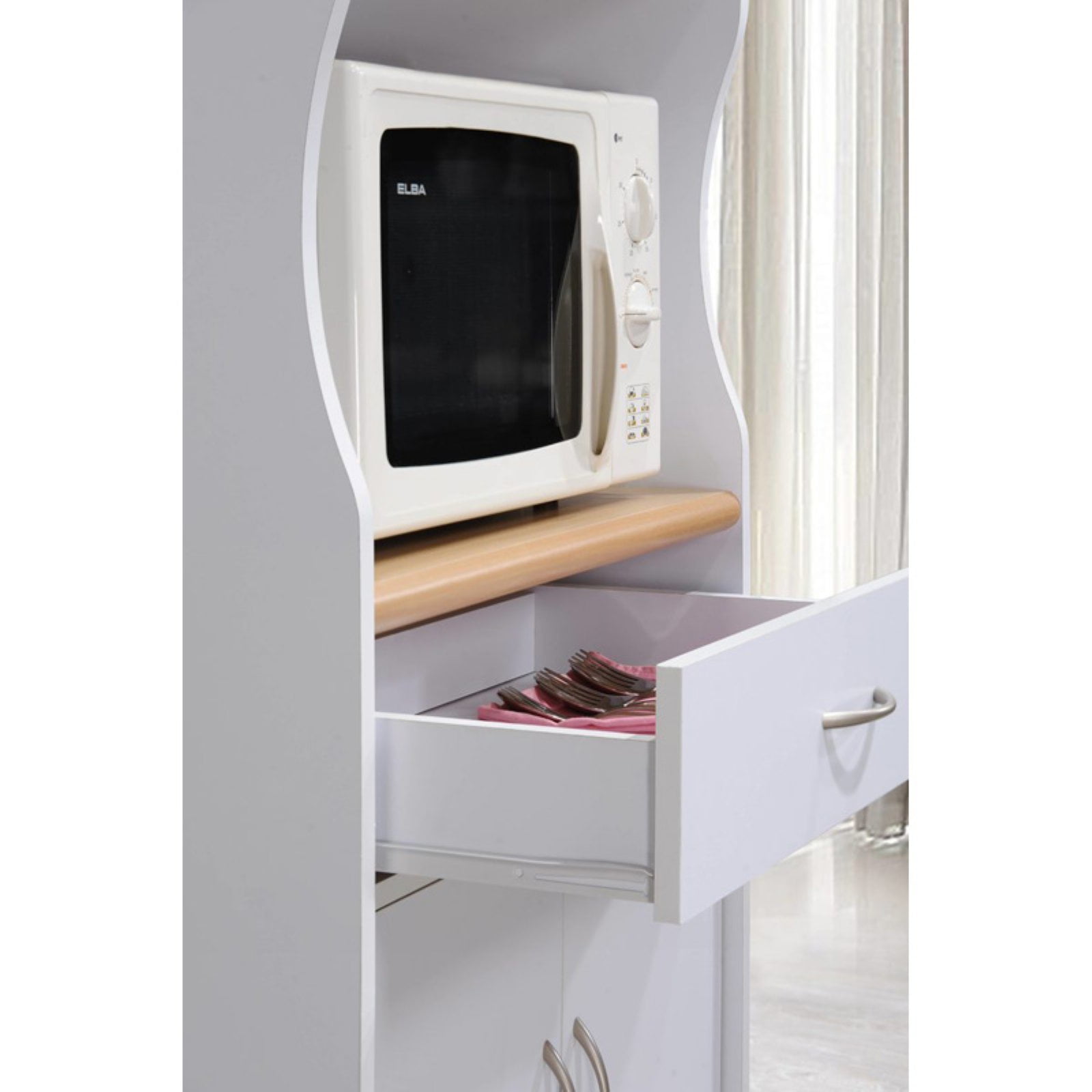 Hodedah microwave cheap cart hik77