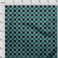 thumbnail image 2 of oneOone Polyester Lycra Dark Teal Green Fabric Gingham Check Craft Projects Decor Fabric Printed By The Yard 56 Inches Wide, 2 of 4