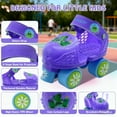 thumbnail image 4 of JZY Adjustable Toddler Quad Skates for Boys & Girls Ages 2-6 - Safe Comfortable 4-Wheel Beginner Roller Skates, Purple, 4 of 8