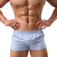 thumbnail image 4 of AYYUFE Fashion Star Dots Clover Print Boxers Underwear Men's Shorts Home Underpants, 4 of 8