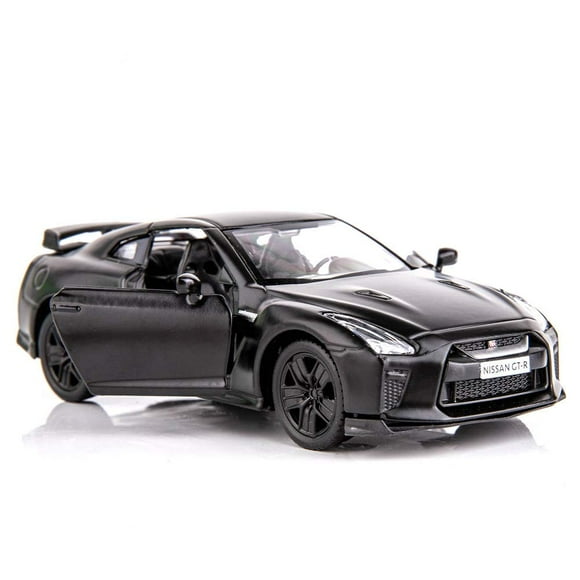 Bdtctk 1/36 Escala Gtr R35 Supercar Modelo Juguete Aleación De Zinc Diecast Pull Back Vehículos Juguetes Para Niños Para 4 5 6 Años Niño Niña Regalo (Negro)