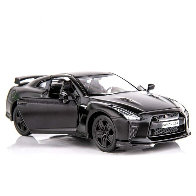 Bdtctk 1/36 Escala Gtr R35 Supercar Modelo Juguete Aleación De Zinc Diecast Pull Back Vehículos Juguetes Para Niños Para 4 5 6 Años Niño Niña Regalo (Negro)